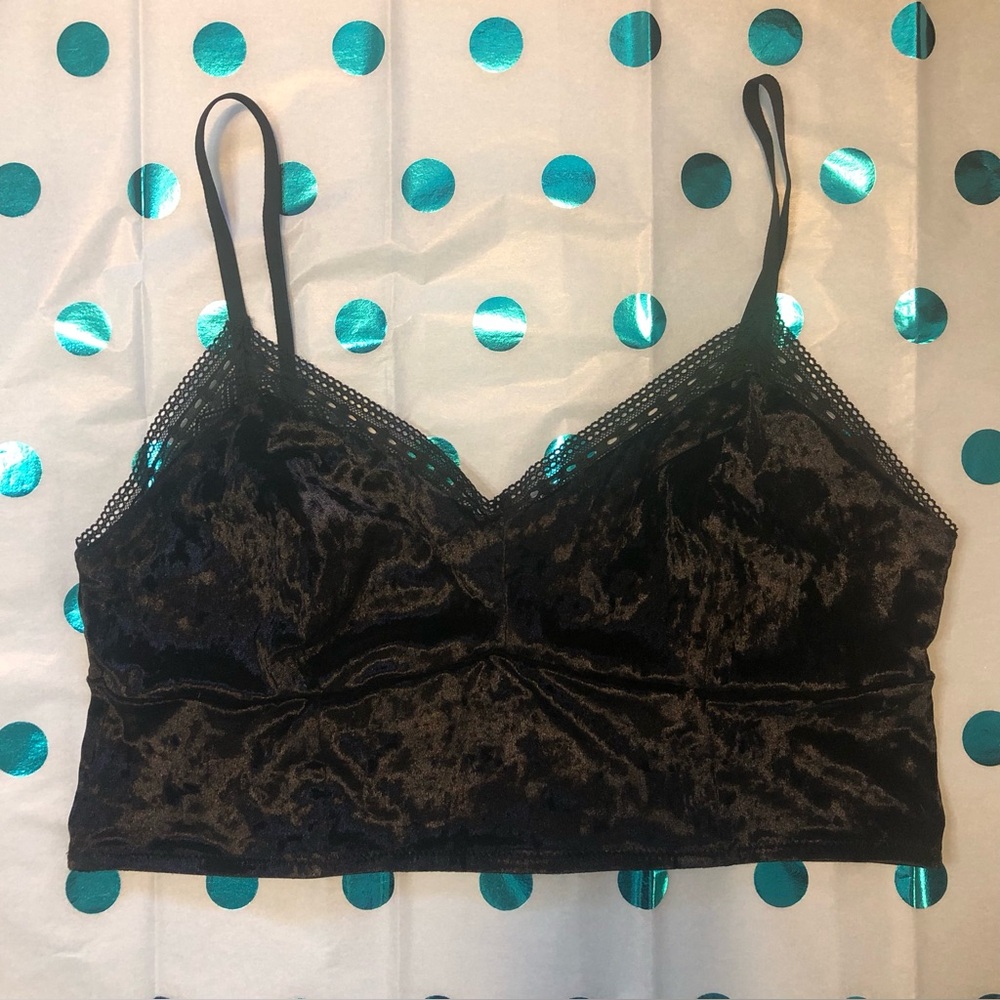 Flirtitude BraletteTop Velvet Black